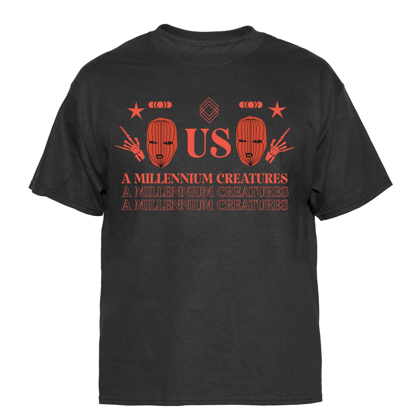 A Millennium Creature Graphic T-Shirt Vintage Graphic T-Shirt
