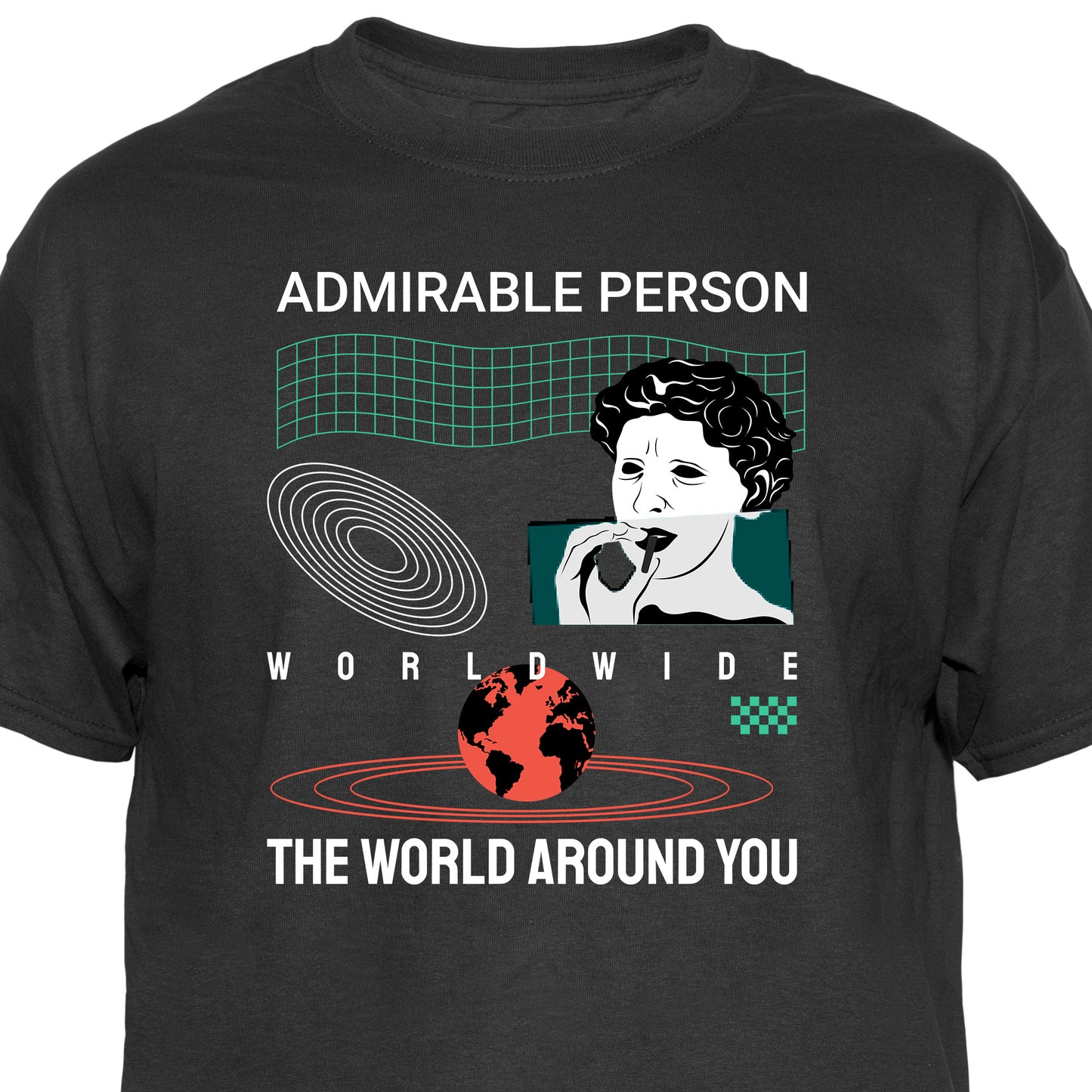 Admirable Person Graphic Tee Vintage Graphic T-Shirt