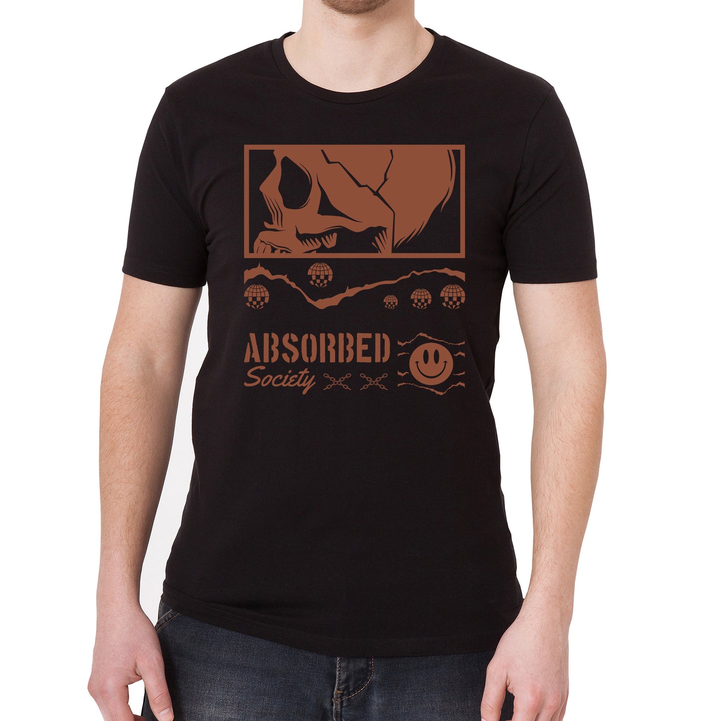 Absorbed Society Graphic Tee Vintage Graphic T-Shirt