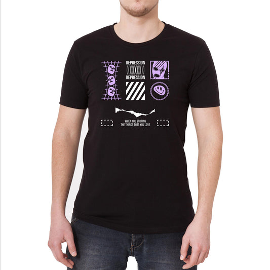 Depressed Urban Streetwear Vintage Graphic T-Shirt