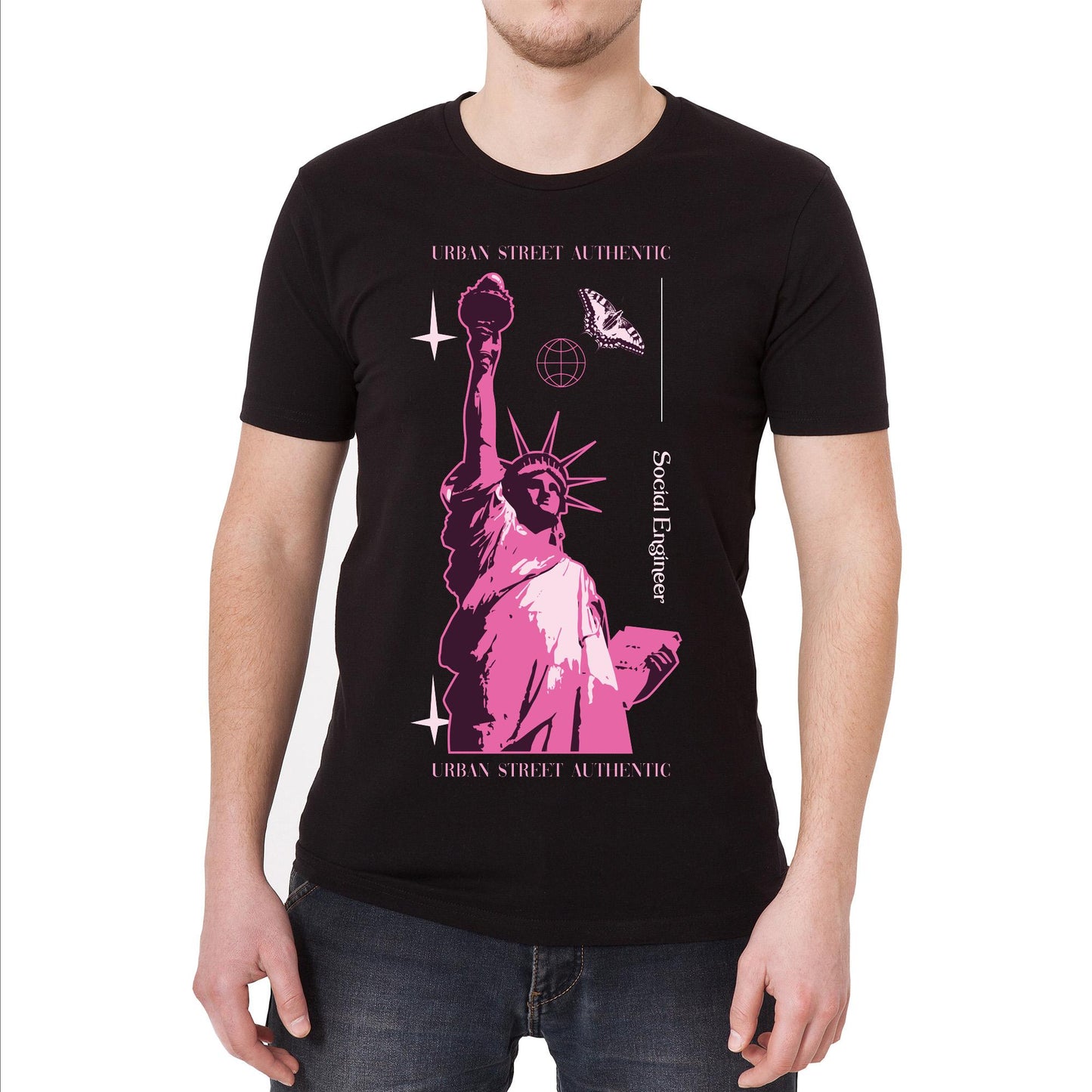 Social Engineer Vintage Graphic T-Shirt