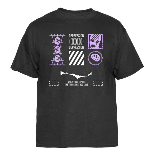 Depressed Urban Streetwear Vintage Graphic T-Shirt