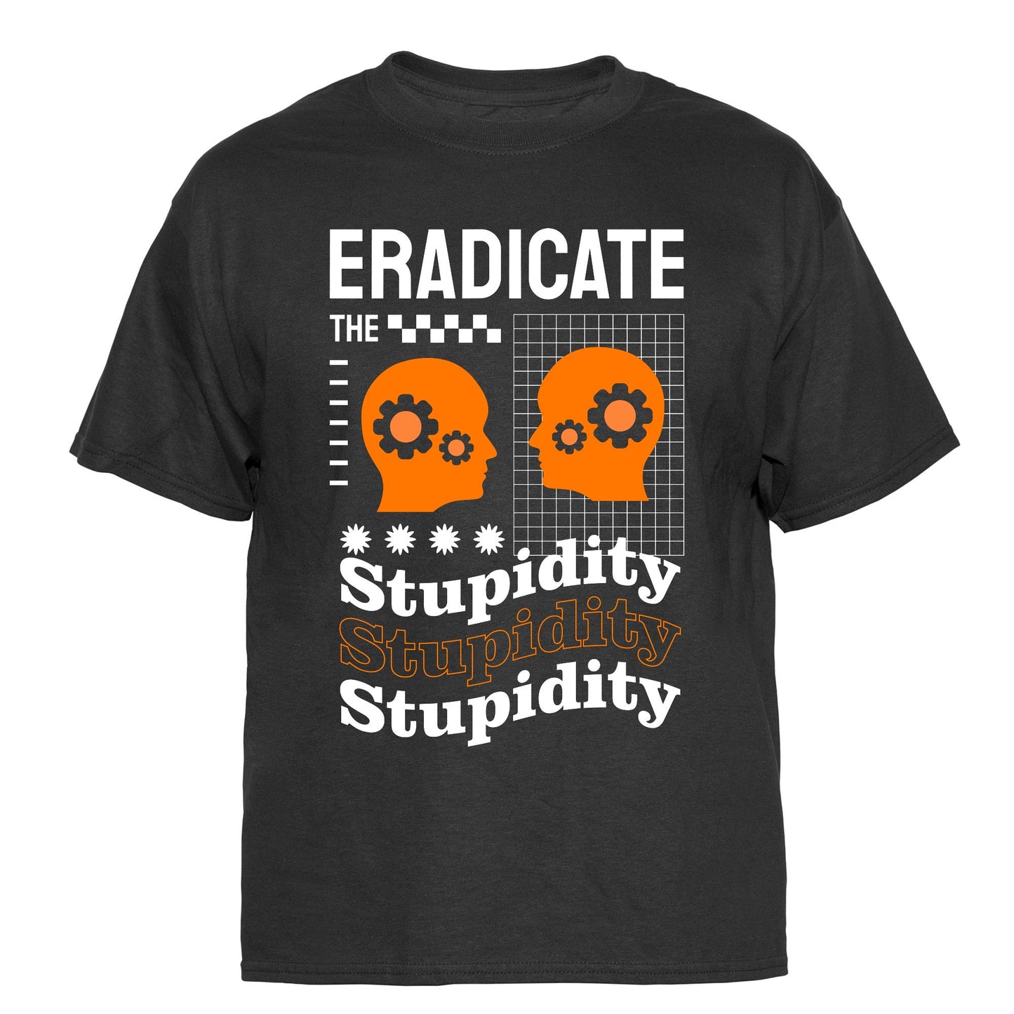 Eradicate the Stupidity Vintage Graphic T-Shirt