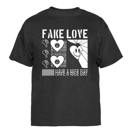 Fake Love Vintage Graphic T-Shirt