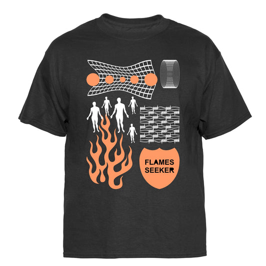Flames Seeker Vintage Graphic T-Shirt