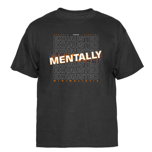 Mentally Exhausted Vintage Graphic T-Shirt