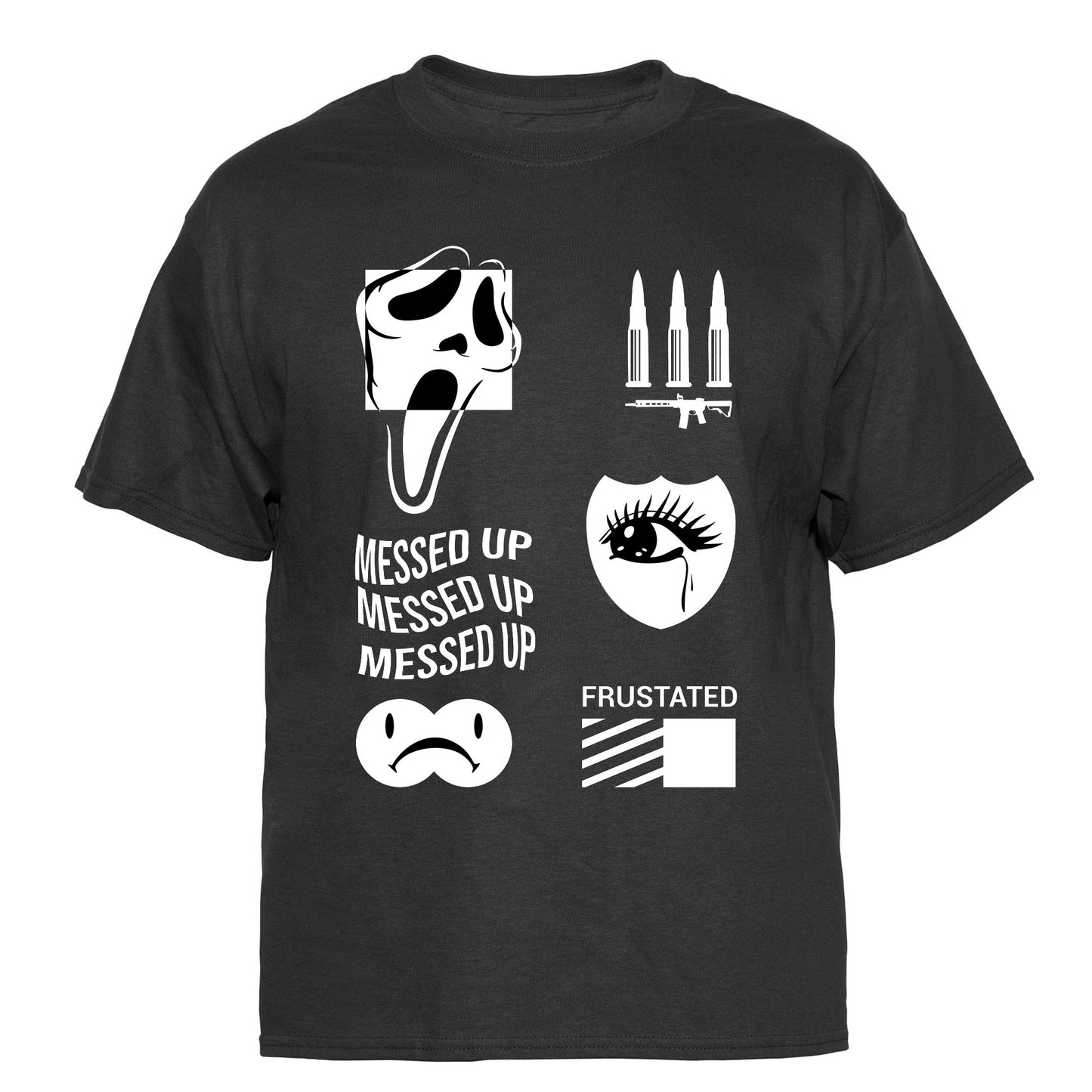 Messed Up Frustated Vintage Graphic T-Shirt