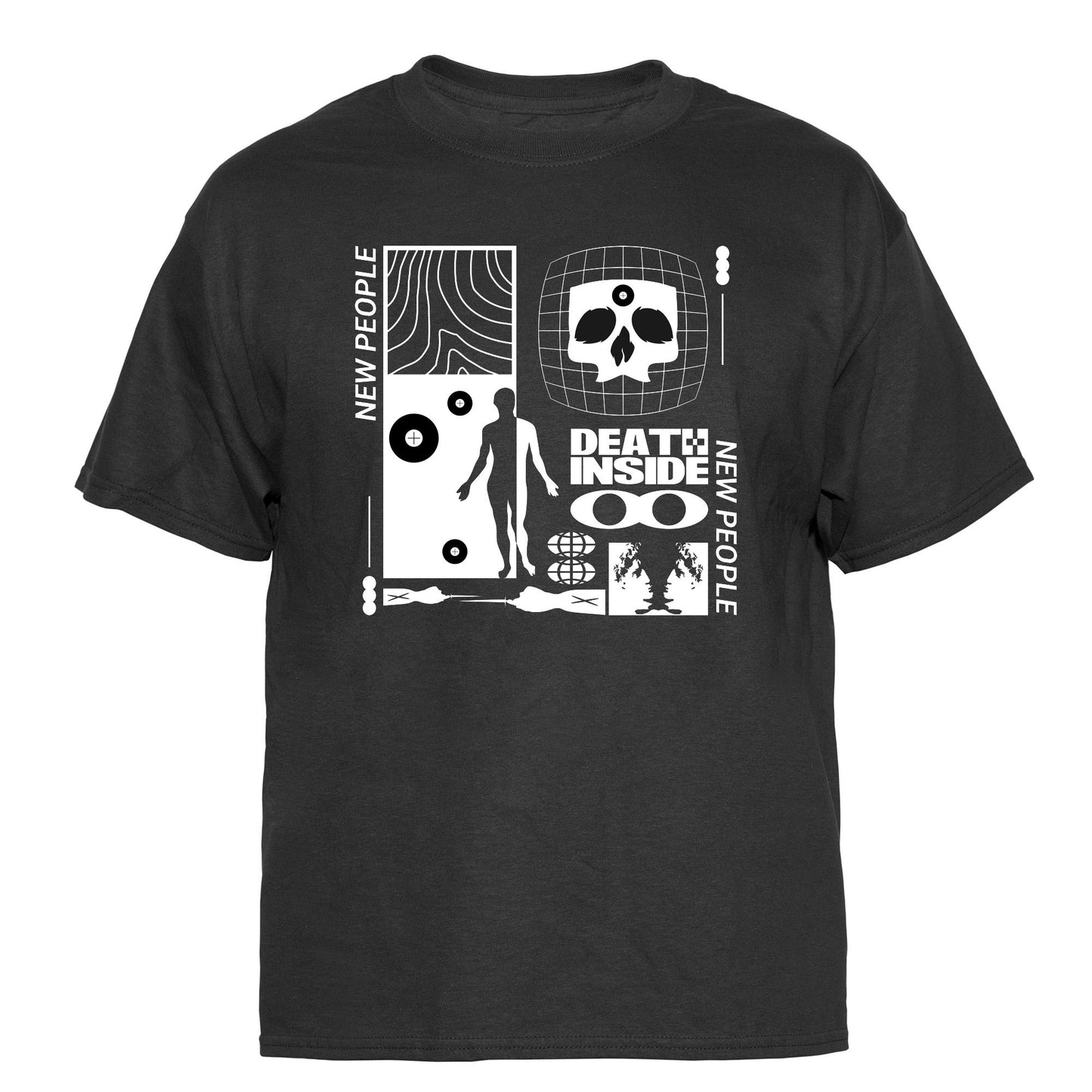 New People Death Inside Vintage Graphic T-Shirt