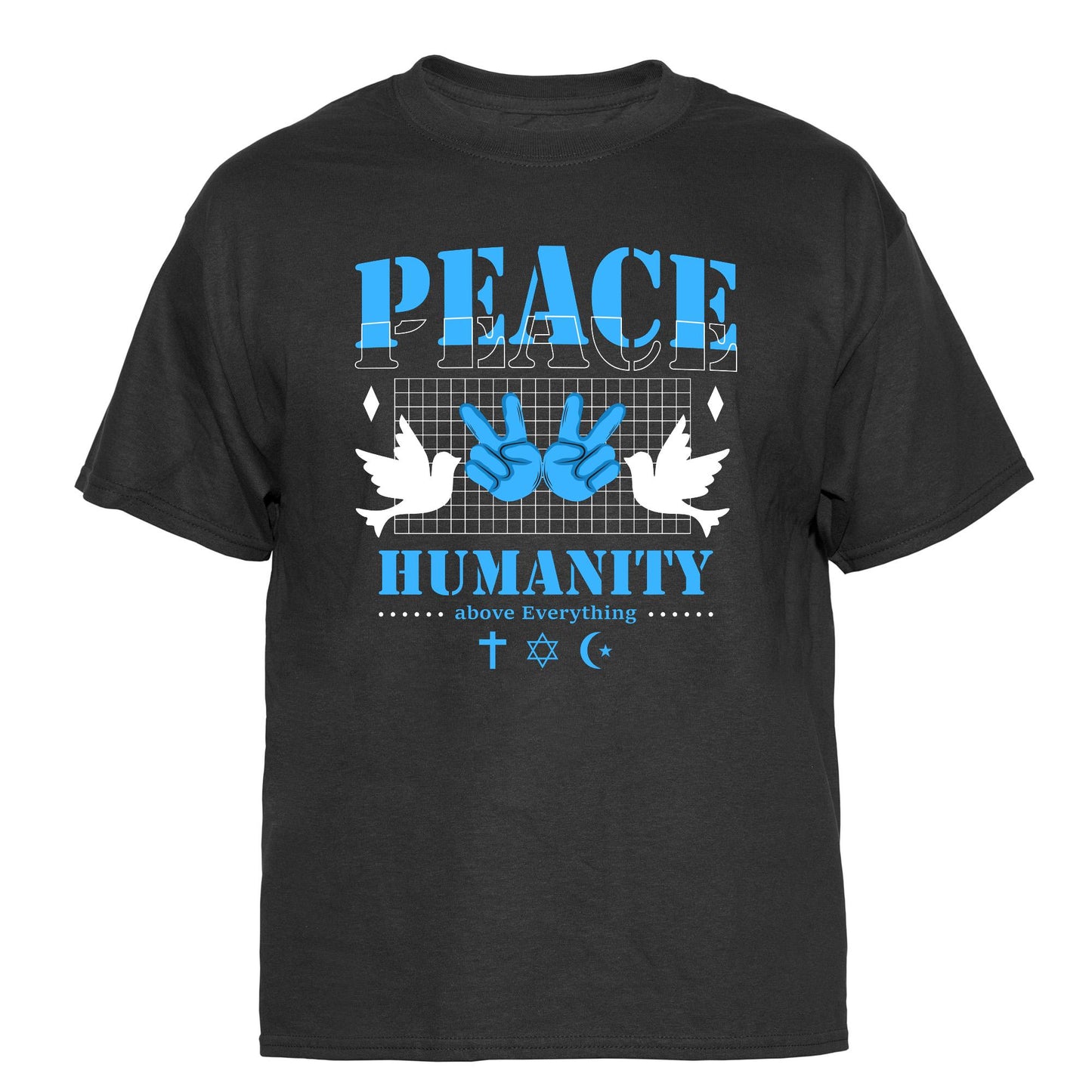 Peace Humanity Vintage Graphic T-Shirt