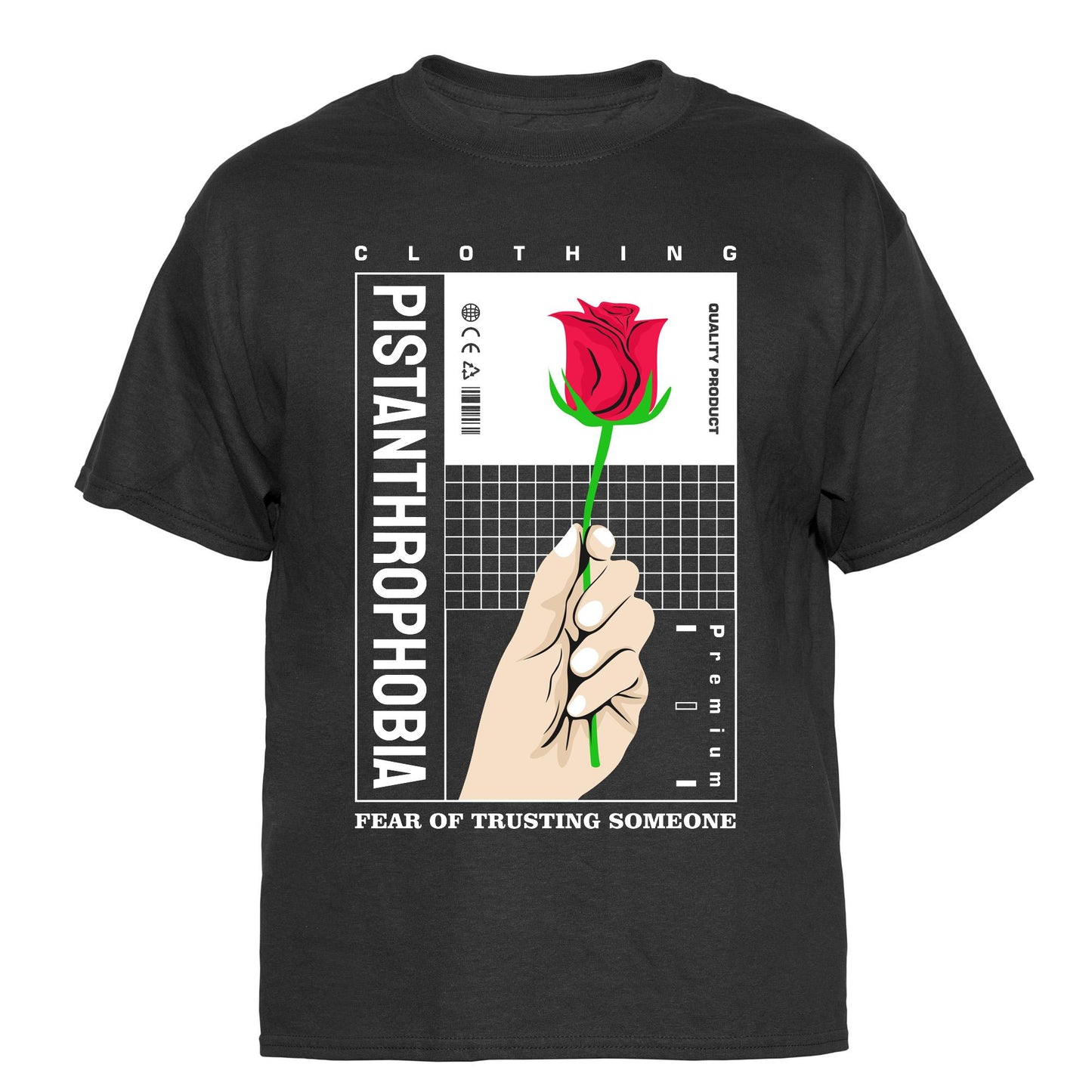 Pistanthrophobia Vintage Graphic T-Shirt