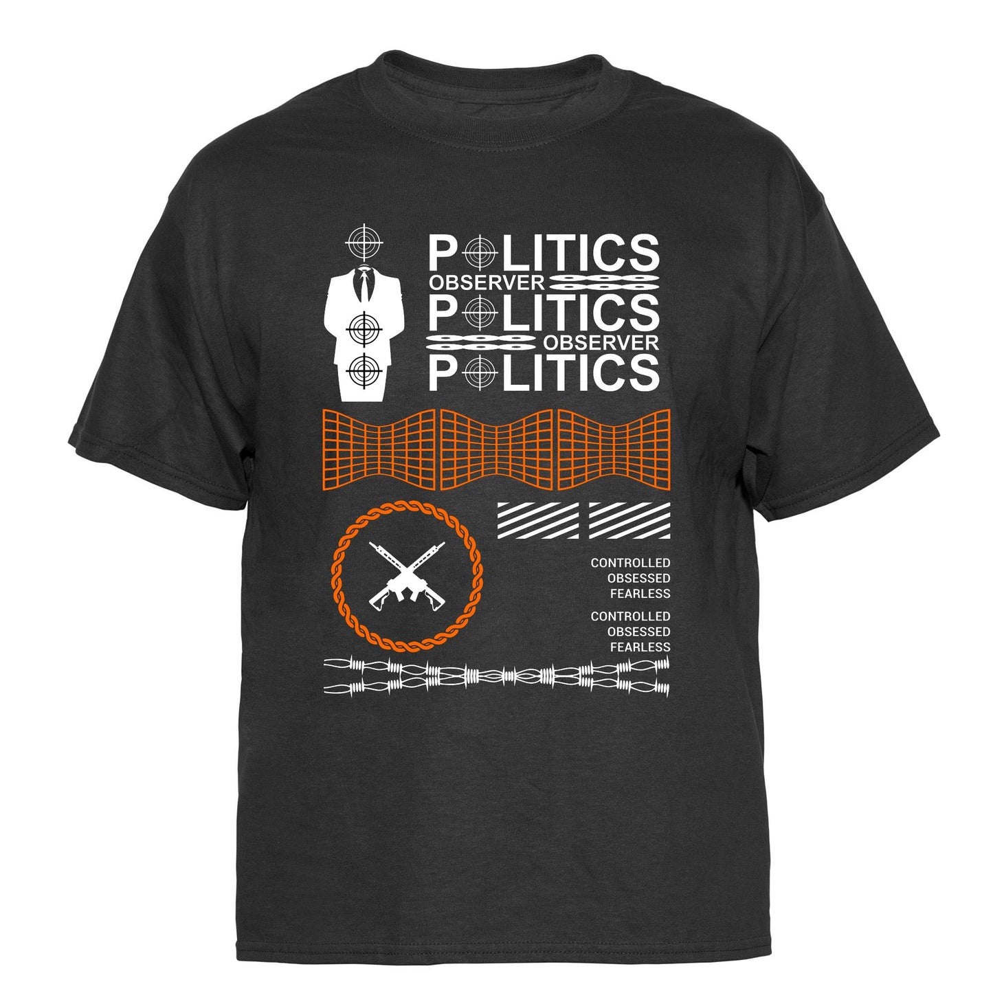 Politics Observer Vintage Graphic T-Shirt