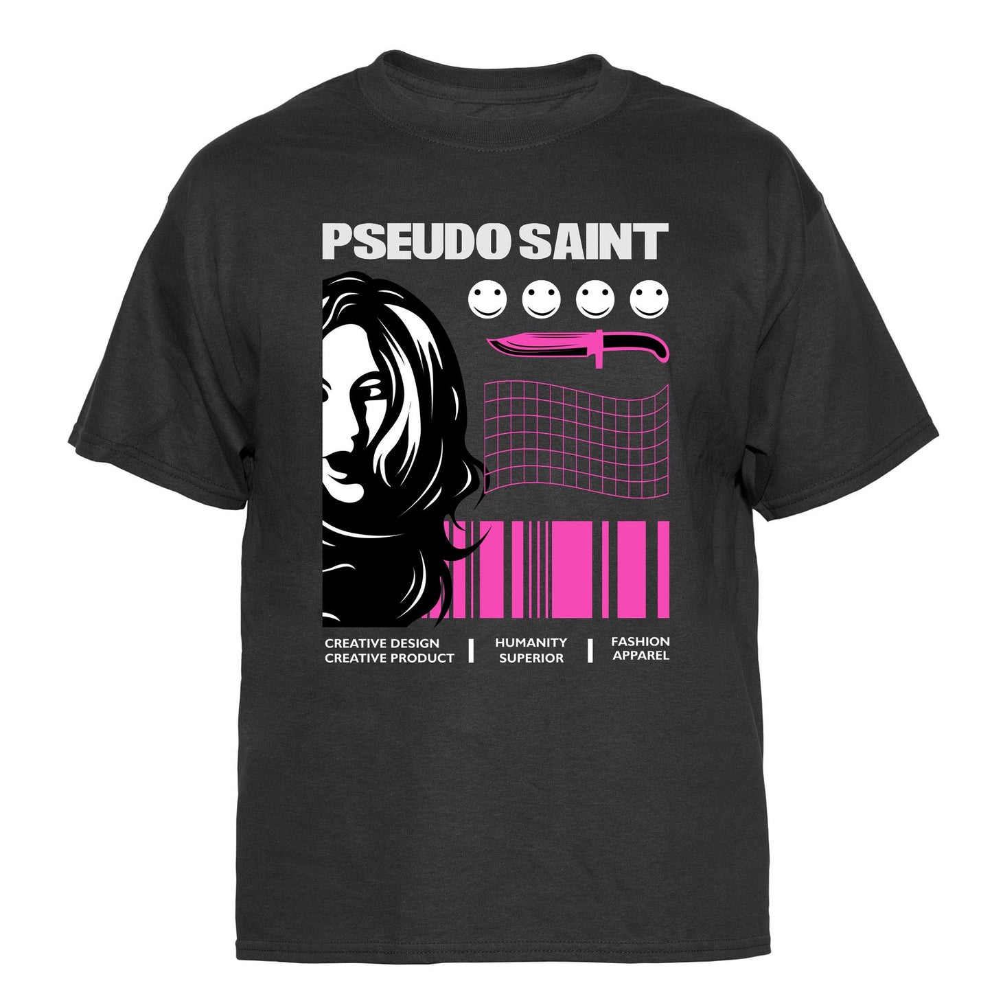 Pseudo Saint Vintage Graphic T-Shirt