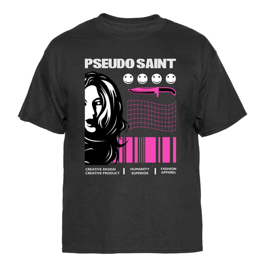 Pseudo Saint Vintage Graphic T-Shirt