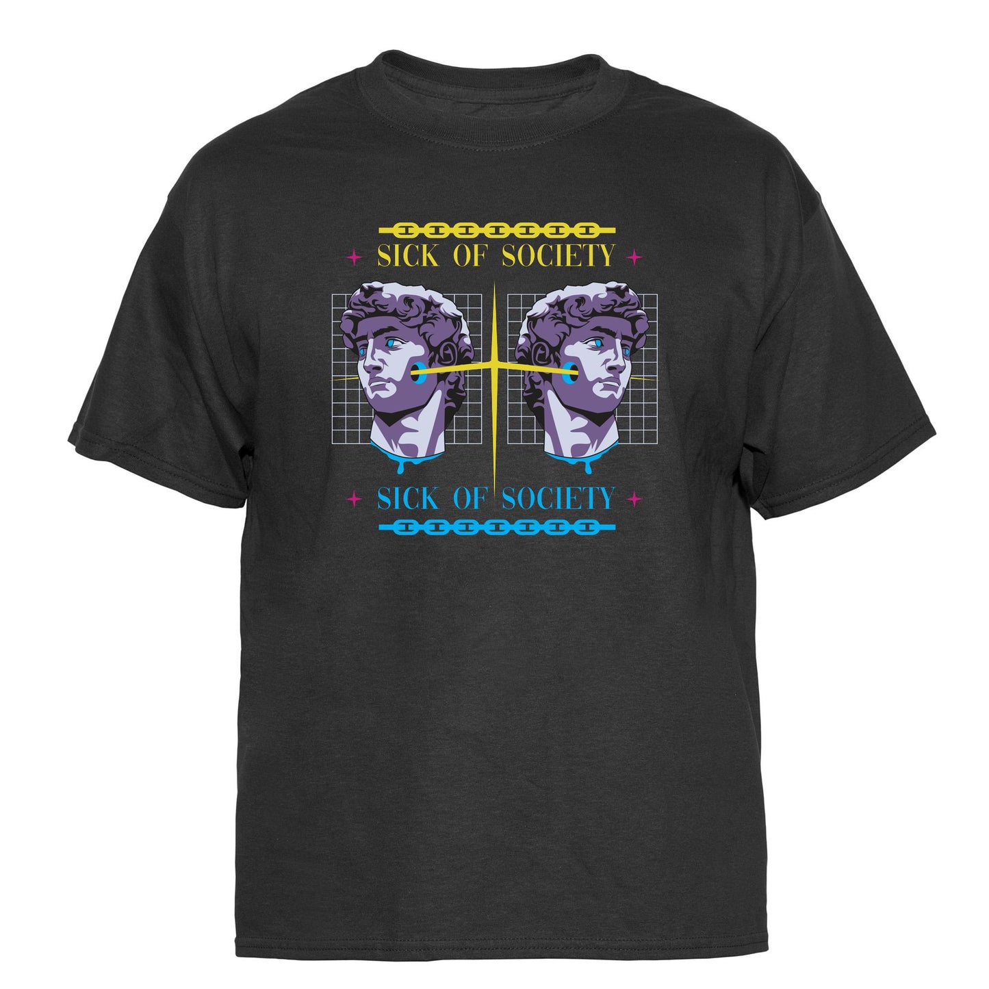 Sick of Society Vintage Graphic T-Shirt