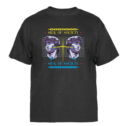 Sick of Society Vintage Graphic T-Shirt