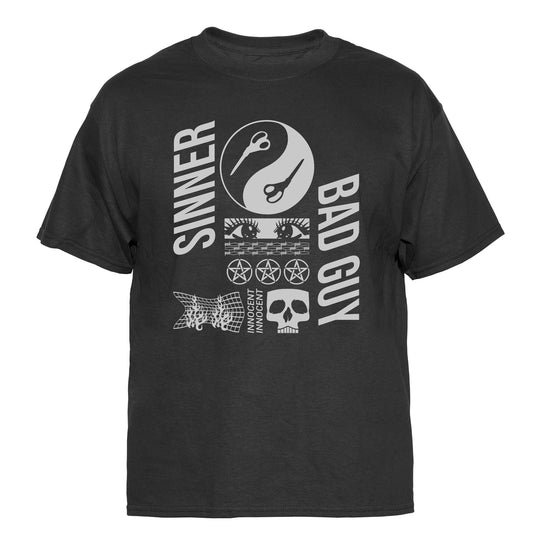 Sinner Bad Guy Innocent Vintage Graphic T-Shirt