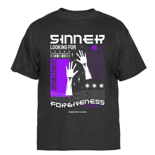 Sinner Looking for Forgiveness Vintage Graphic T-Shirt