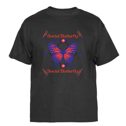 Social Butterfly Vintage Graphic T-Shirt