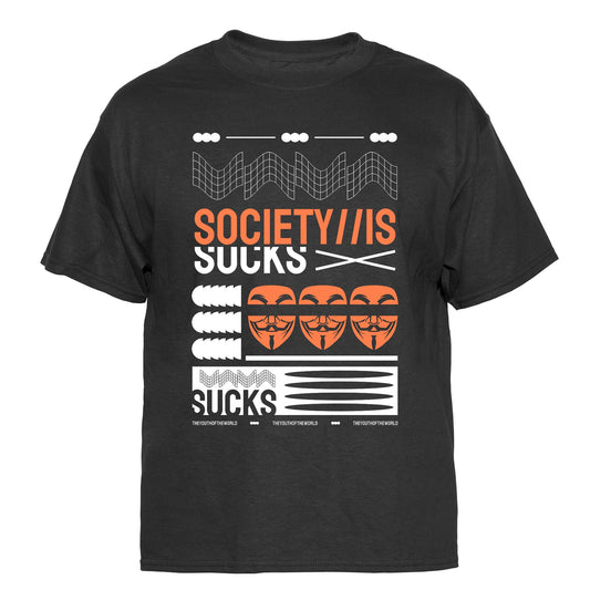 Society is Sucks Vintage Graphic T-Shirt