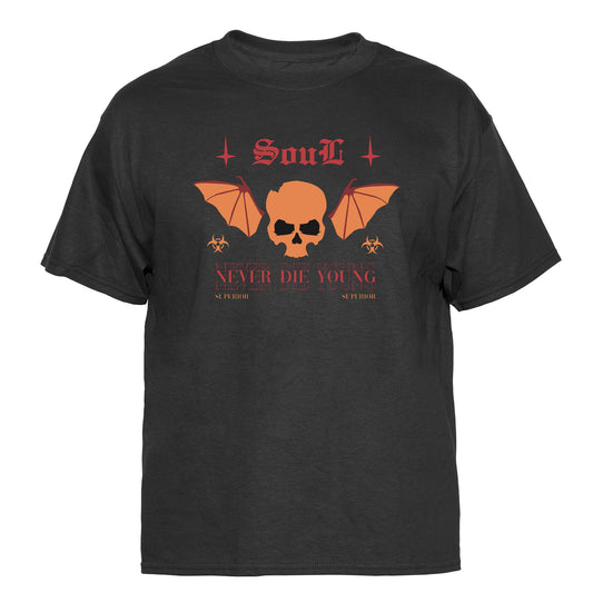 Soul Never Die Young Vintage Graphic T-Shirt