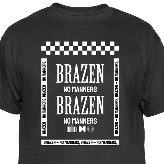 Brazen No Manners Vintage Graphic T-Shirt