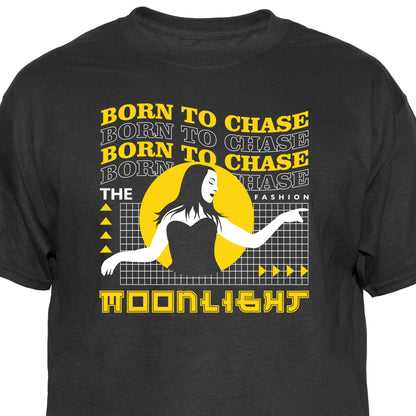 Born to Chase the Moonlight Vintage Graphic T-Shirt