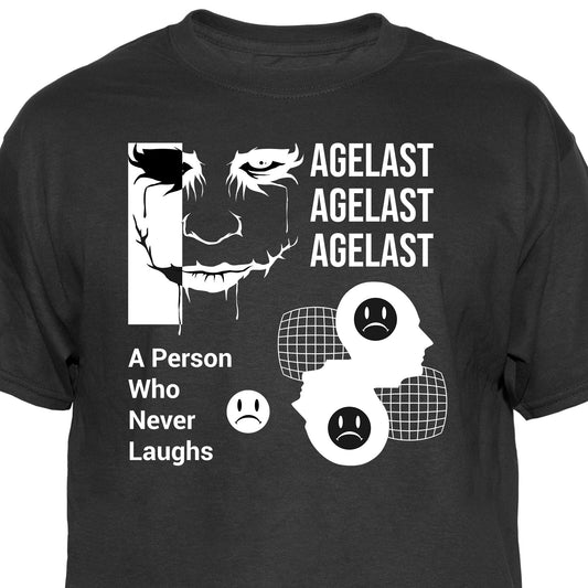 Agelast A Person Who Never Laughs Graphic Tee Vintage Graphic T-Shirt
