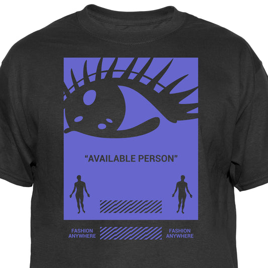 Available Person Graphic Tee Vintage Graphic T-Shirt