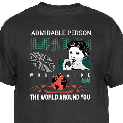 Admirable Person Graphic Tee Vintage Graphic T-Shirt