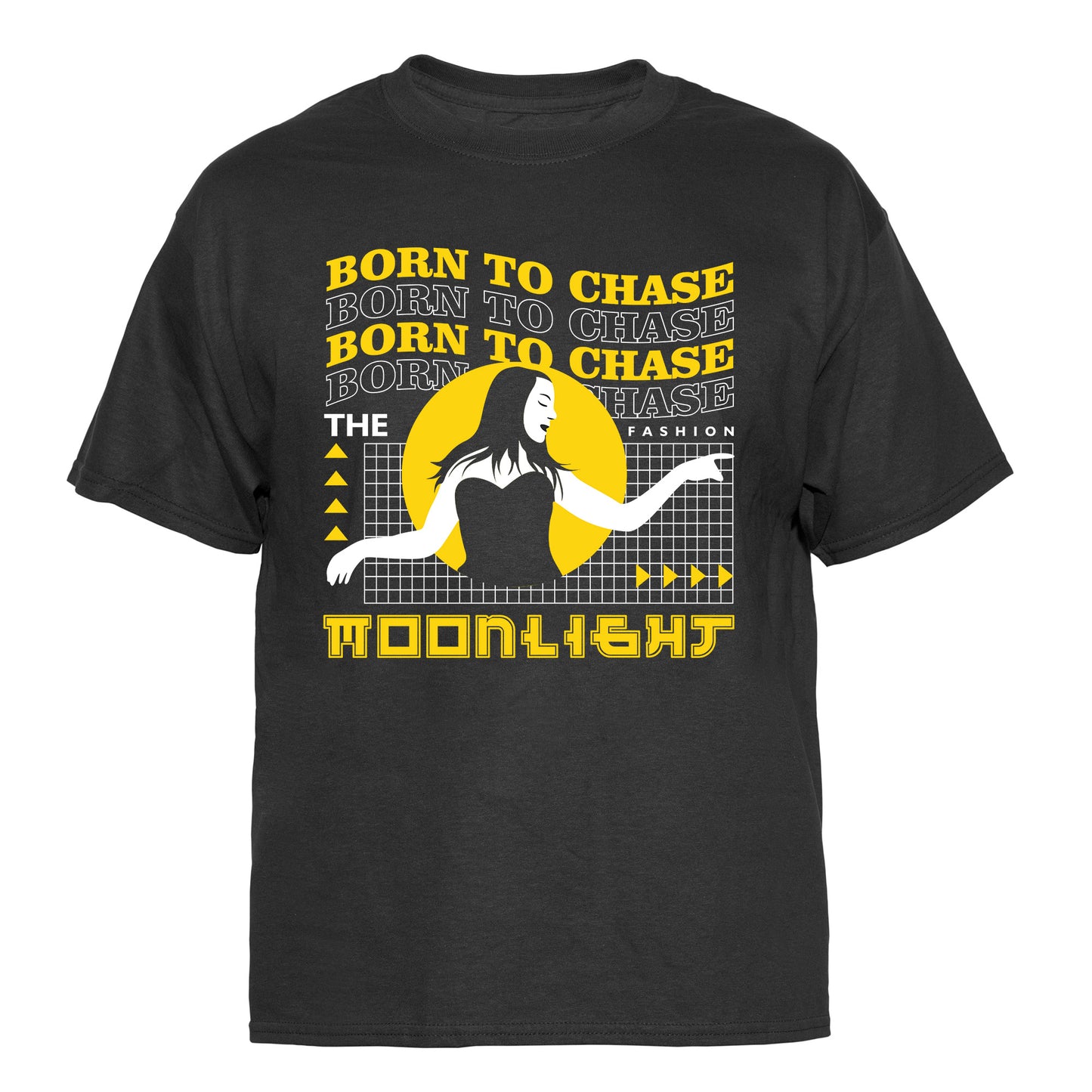 Born to Chase the Moonlight Vintage Graphic T-Shirt