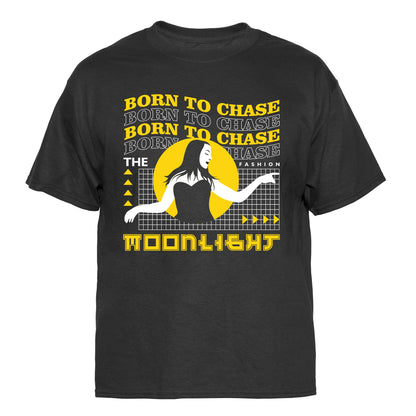 Born to Chase the Moonlight Vintage Graphic T-Shirt