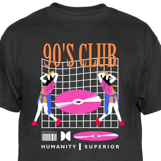 90s Club Graphic Tee Vintage Graphic T-Shirt