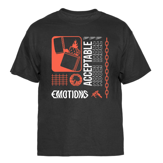 Acceptable Emotions Graphic Tee Vintage Graphic T-Shirt